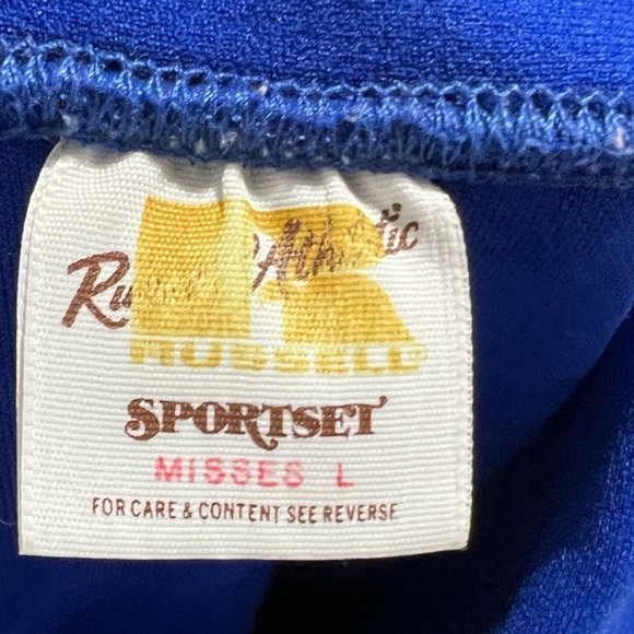 Women's Vintage Wildcats Russell Athletic Warmup 1980s Button Up Jacket - Picture 6 of 6